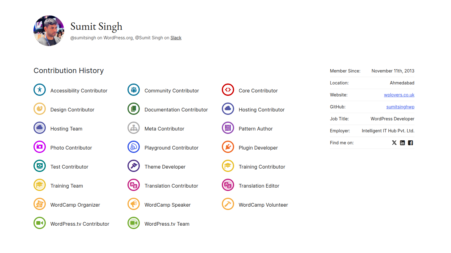 Sumit Singh – WordPress user profile WordPress org