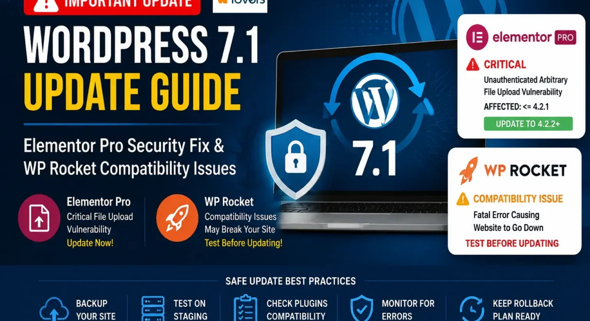 Notice Wordpress 7.1